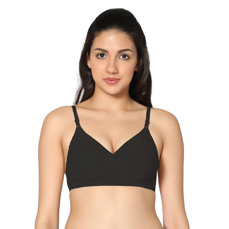 nursing bra with easy access clipsNon-Padded Full Coverage  T-Shirt Bra Black color  (Pack of 1)