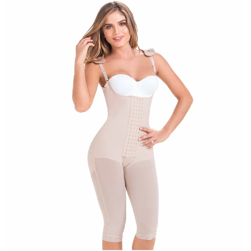 firm-control shapewear for midi dressesFajas MariaE 9152 | Postoperative Women's Shapewear with Shoulder Pads | Daily and Postsurgical Use