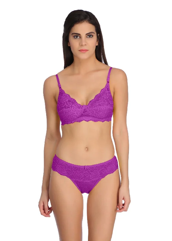 padded plunge sports braShagun Set In Falsa