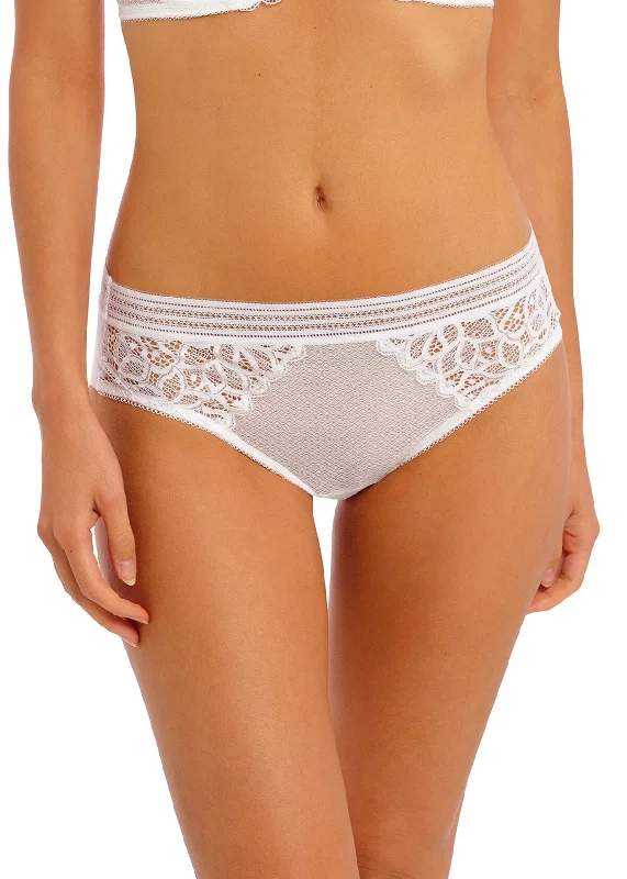 transparent lace thong panties for womenWacoal Raffine Brief - White