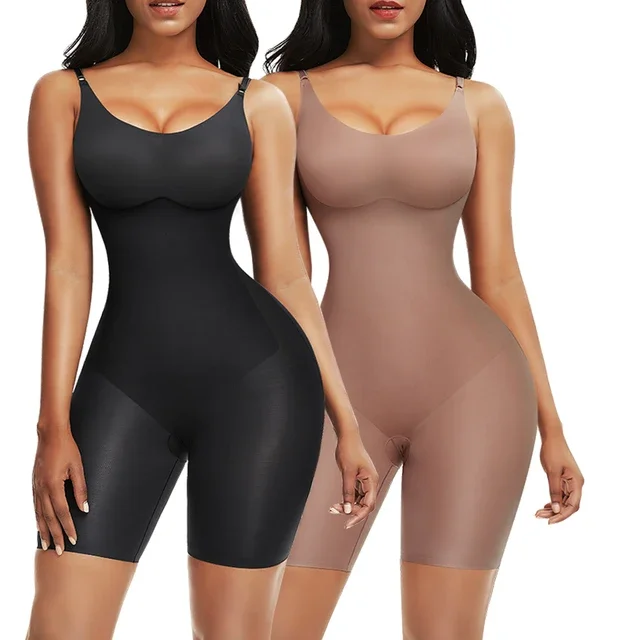 high-waisted shapewear shorts with power mesh for firmnessKB™ Tummy Control Shapewear