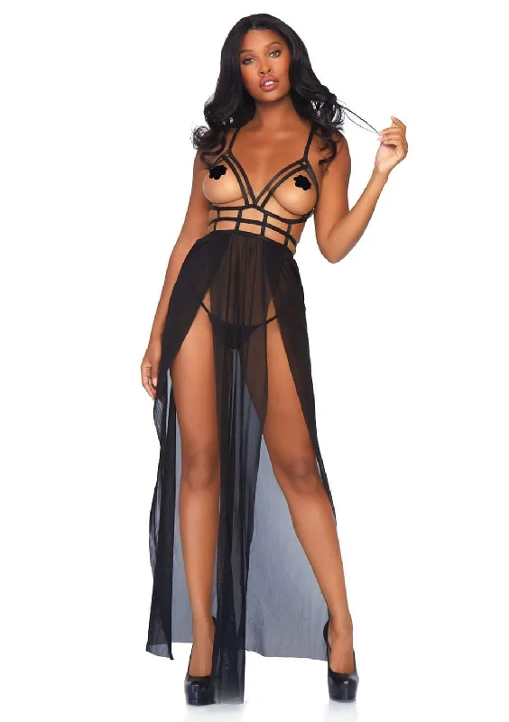 Maxi Dress Set - Black - M/l