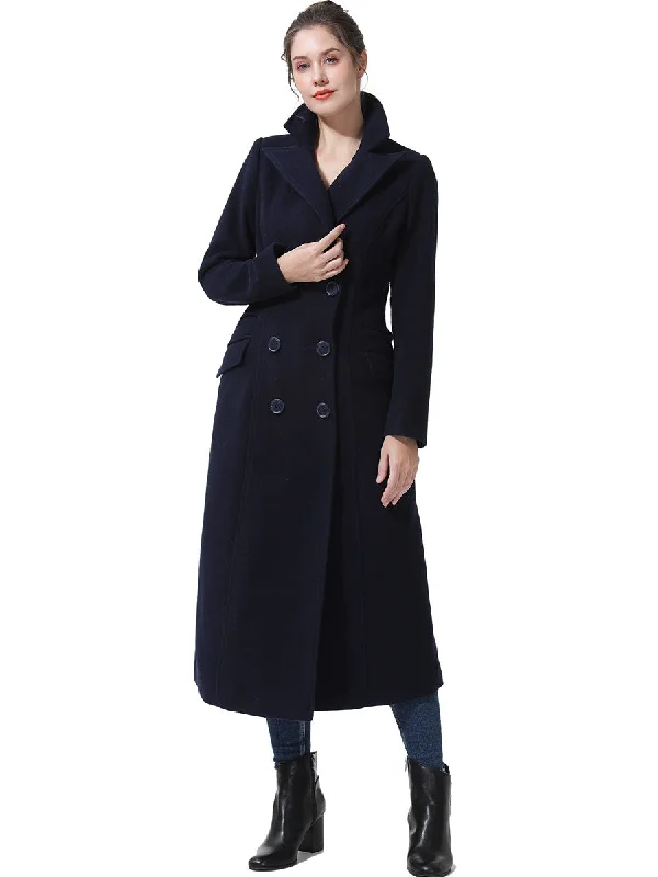 Women's Coats with HoodBGSD Women Fay Full Length Long Wool Pea Coat