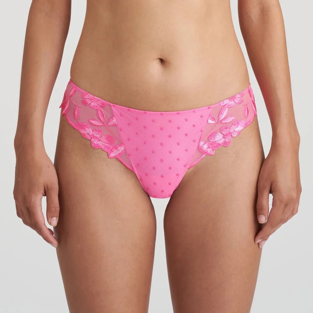 eco-friendly underwear made from organic cottonMarie Jo Agnes Thong In Pink Paradise