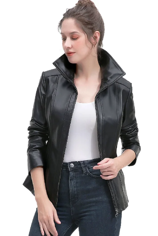 Women's Quilted CoatsBGSD Women Josie Lambskin Leather Jacket