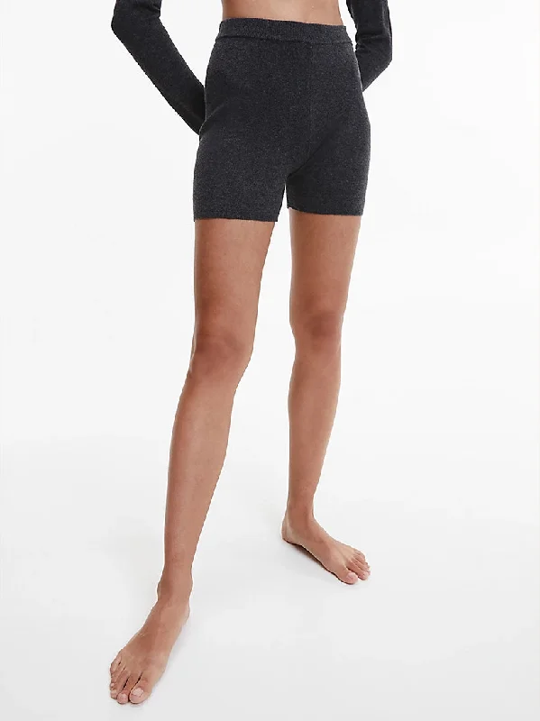 women's pajamas with a relaxed fitSweater Lounge Sykkelshorts Ull Charcoal Heather