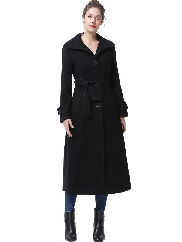 Women's Parka CoatsBGSD Women Ela Full Length Long Wool Trench Coat