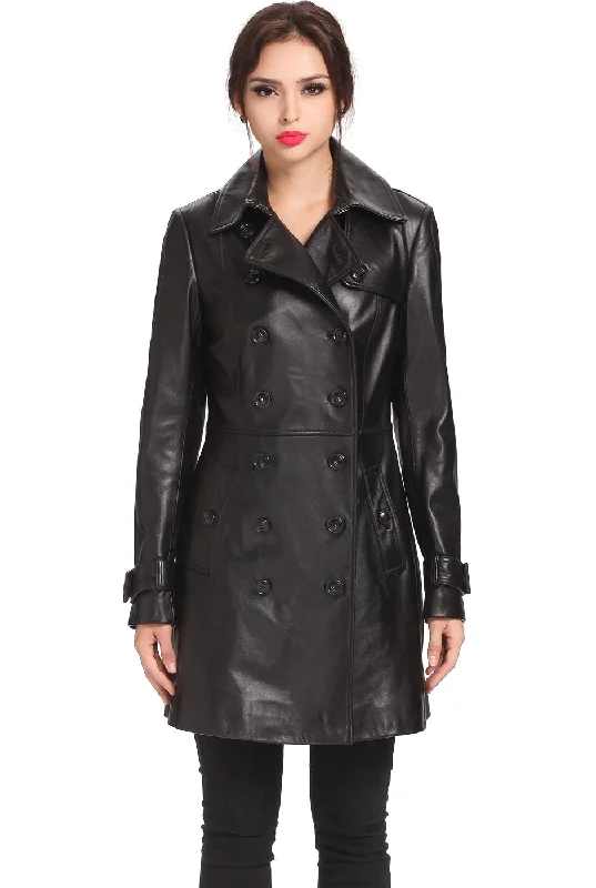 Women's Down CoatsBGSD Women Ginger Lambskin Leather Coat