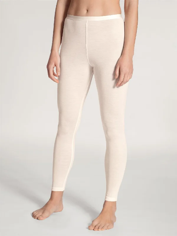 women's pajamas in solid colorsTrue Confidence Ull/silke leggings Light Ivory