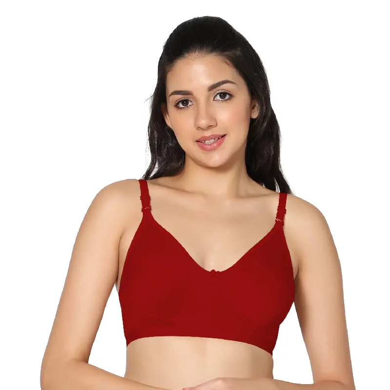 seamless bra for sensitive skinFull Coverage Non-Padded Bra (Pack of 1)