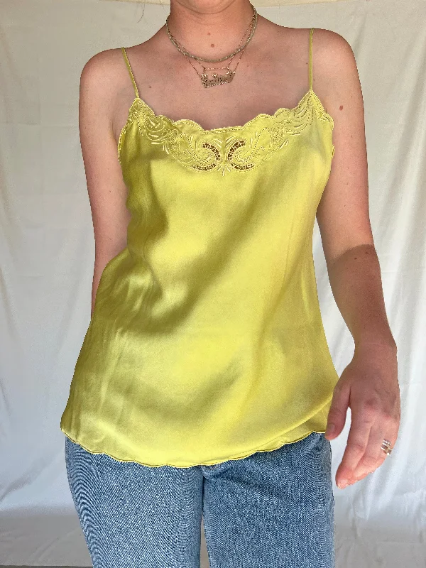 women's pajamas made from organic cottonHand Dyed Lime Green Silk Top