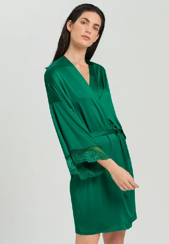 women's pajamas in bold patternsLovis Kimono Emerald