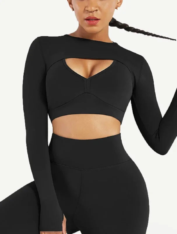 open-bust shapewear for topsOut Here Active 3 Piece Set