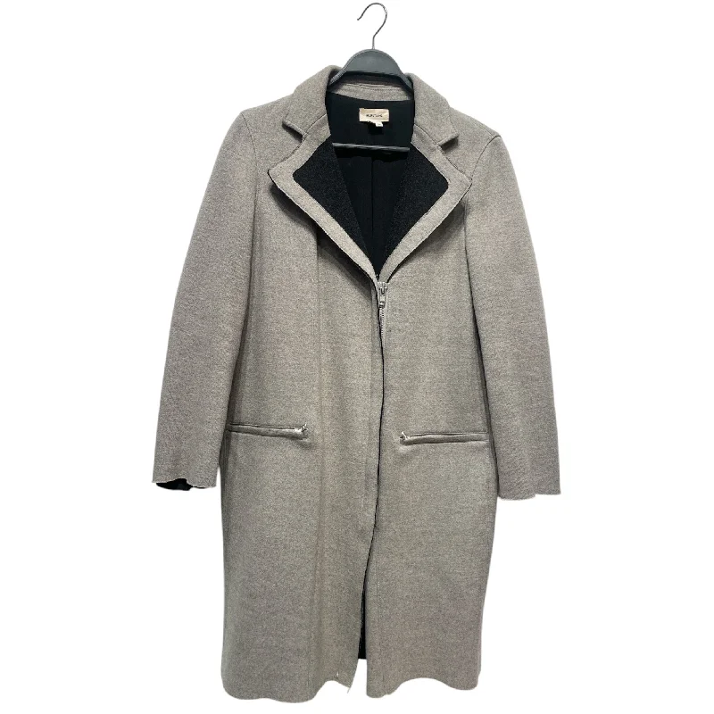 Women's Coats with Fur Trimmed SleevesHelmut Lang/Coat/M/Wool/GRY/Raw Edge