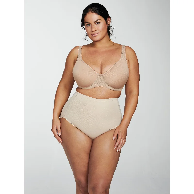 high-waisted tummy control shapewearUnbelievable Comfort® Plus Size High Waist Shaping Brief