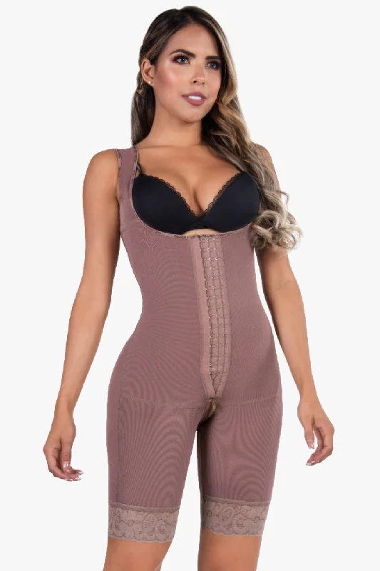 body shaper with mesh panels for breathabilityBUTT LIFTER BODY SHAPER – ZIPPER CROTCH REF. CELINA