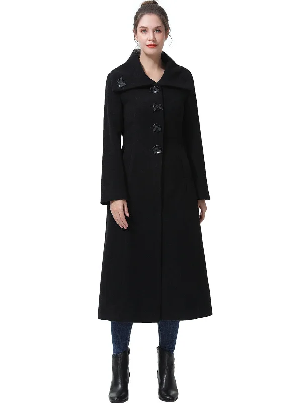 Women's Button-Up CoatsBGSD Women Mia Full Length Long Wool Coat