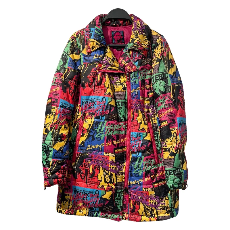 Women's Coats with Fur Trimmed SleevesHYSTERIC GLAMOUR/Jacket/S/Multicolor/Nylon/All Over Print/0153AC02