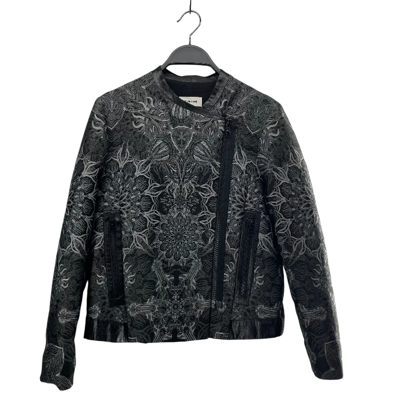 Women's Coats with SleevesHelmut Lang/Jacket/S/Paisley/Cotton/GRY/CRAZY BLOOMING PATTERN