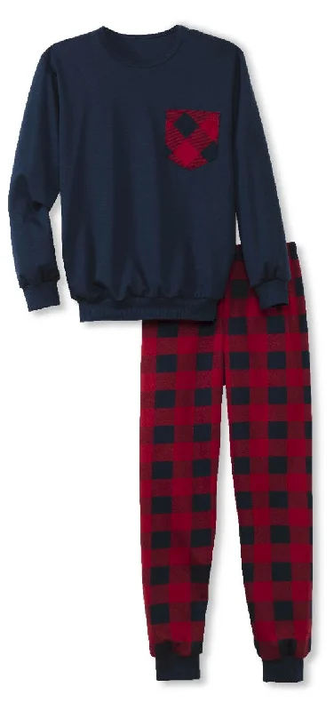 women's pajamas with a fitted designFamily & Friends Pysjamas Peacoat Blue