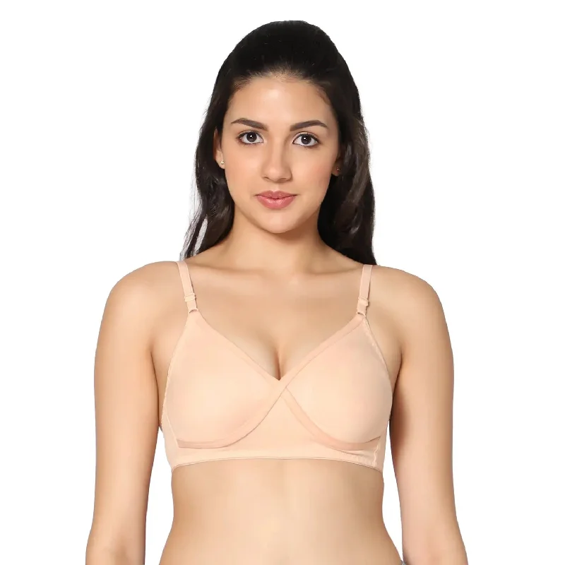 wireless mastectomy bra with soft cupsNon-Padded Full Coverage  T-Shirt Bra Skin color  (Pack of 1)