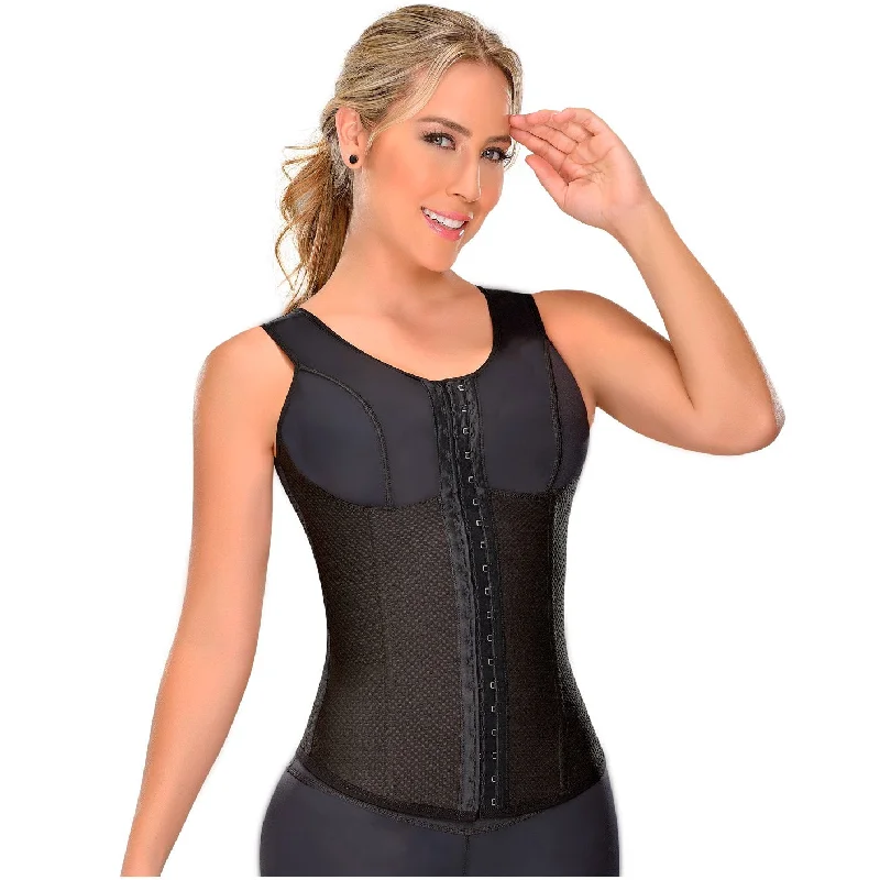 high-slit dress shaper with adjustable legsFajas MYD 0550 Vest Waist Trainer for Women / Latex