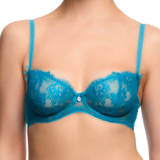 smoothing high-neck braSavoir Faire Underwire Bra - Turquoise