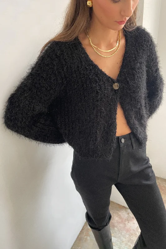 Women's Coats with CollarFUZZY CARDIGAN