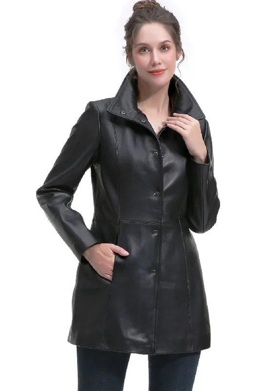 Women's Denim CoatsBGSD Women Rosie Lambskin Leather Coat