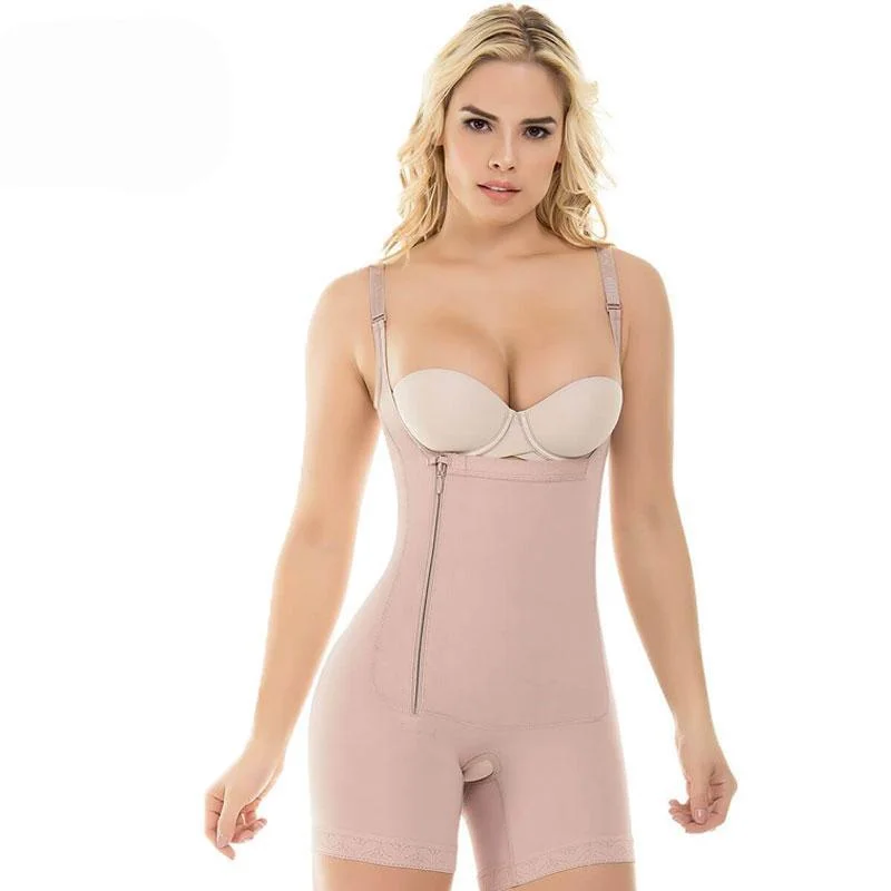 full-body shapewear with adjustable strapsWaist Guru Premium Bodysuit With Wide Straps