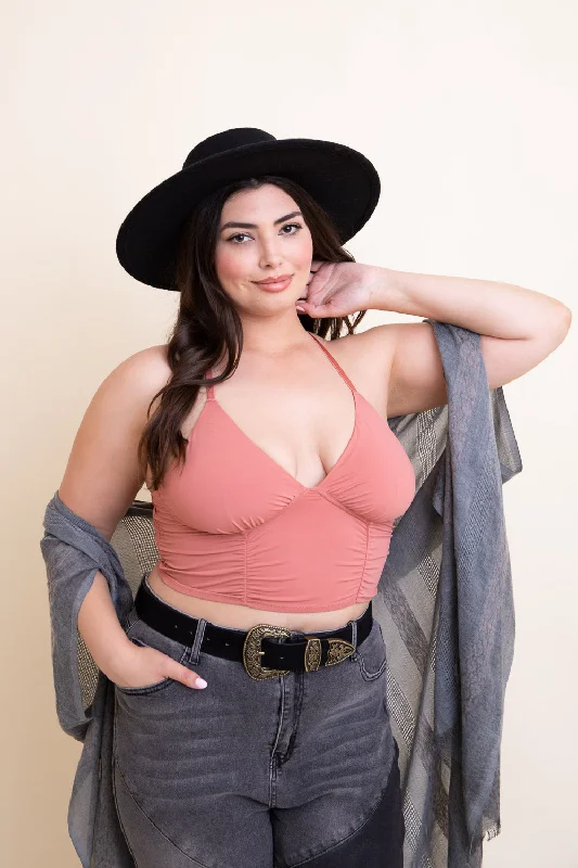 t-shirt bra for small breastsRuched Bralette Plus