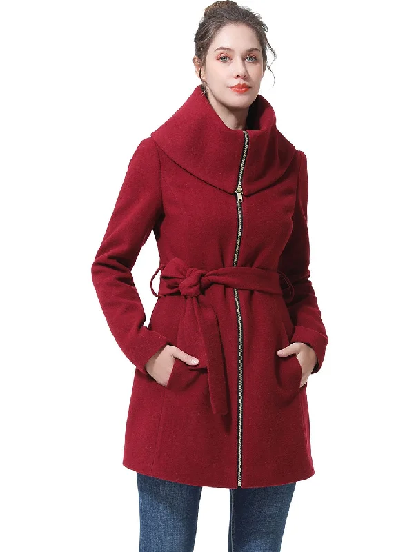 Women's Down CoatsBGSD Women Aya Belted Wool Coat