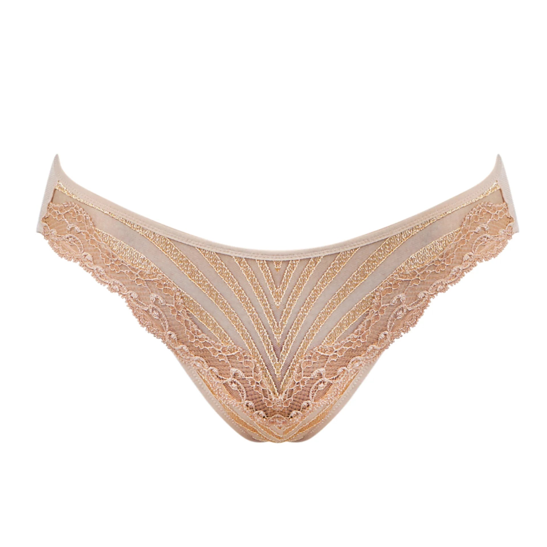 seamless underwear for women with a tummy control featureAndres Sarda Oxman rio brief Light tan