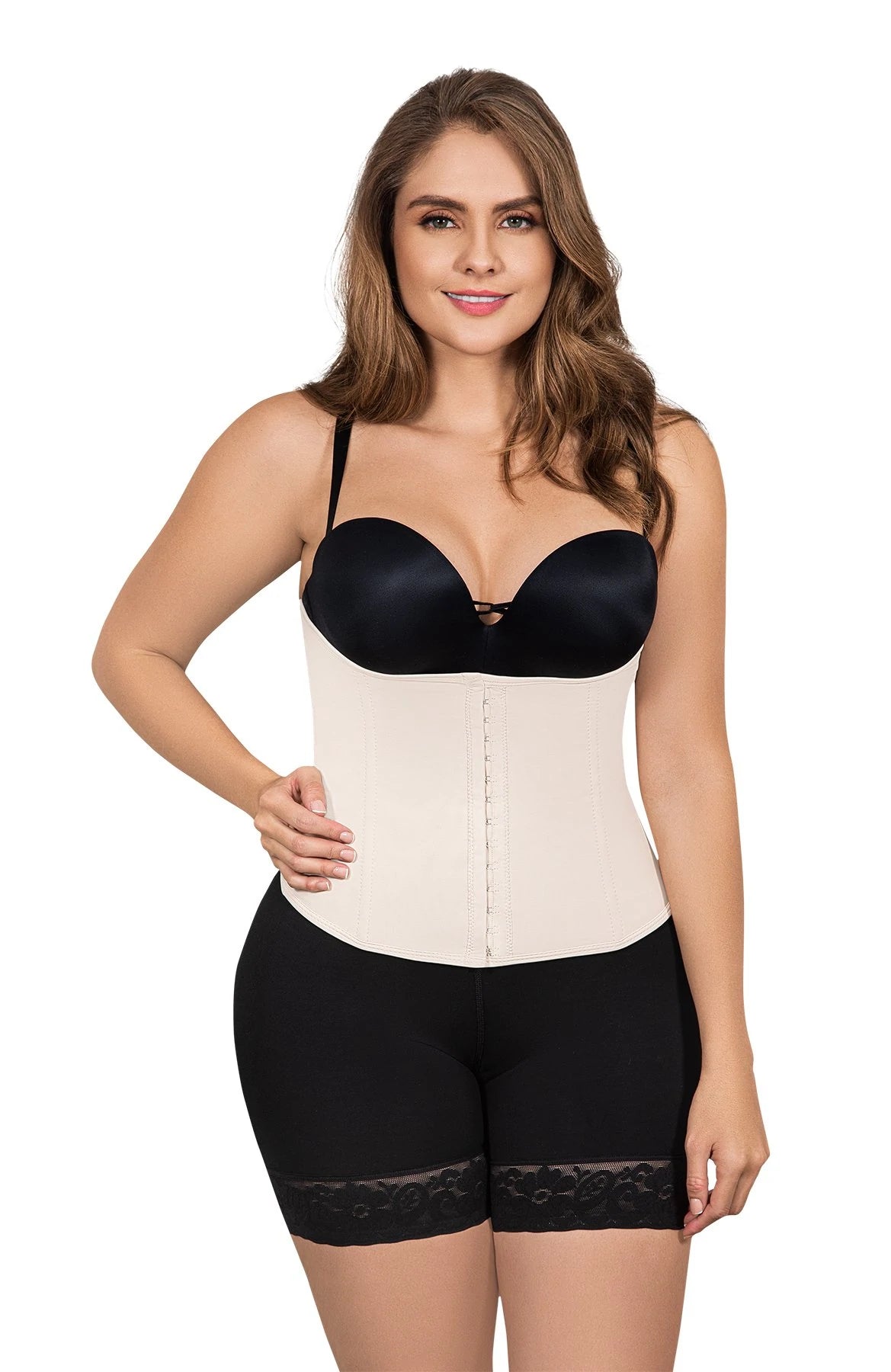 plus-size waist trainer with flexible boning for comfortCINTURILLA POWERNET REF: 8003