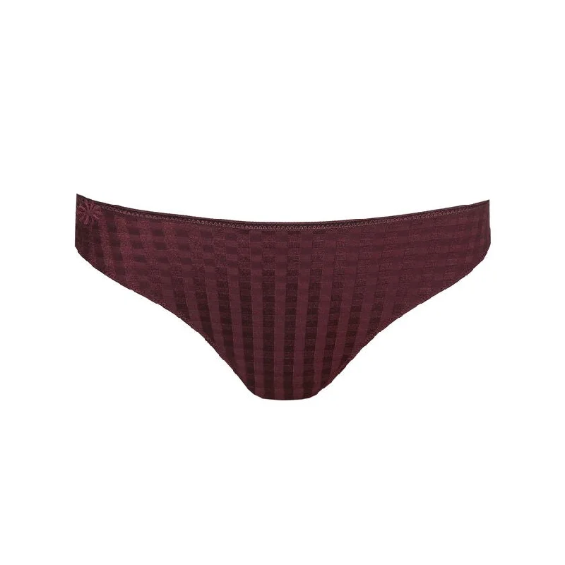 cotton-blend briefs with a built-in bra and moisture-wicking fabric for added support and comfortMarie Jo Avero Rio Breif Wine