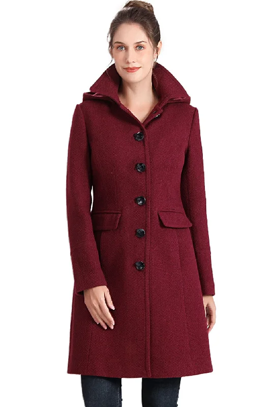 Women's Duffle CoatsBGSD Women Mea Wool Walker Coat