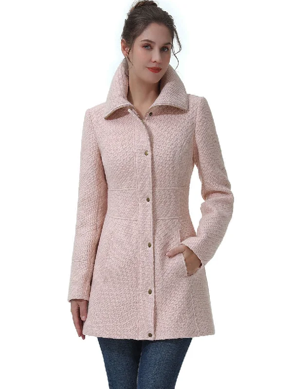 Women's Bomber CoatsBGSD Women Ana Boucle Wool Walking Coat