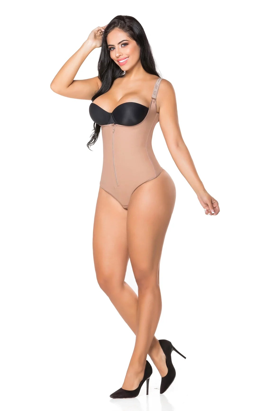 body shaper with silicone grip strips for no-slip wearGAMA ALTA (FAJAS ZAFIRO, LINEA BODY) REF: 107