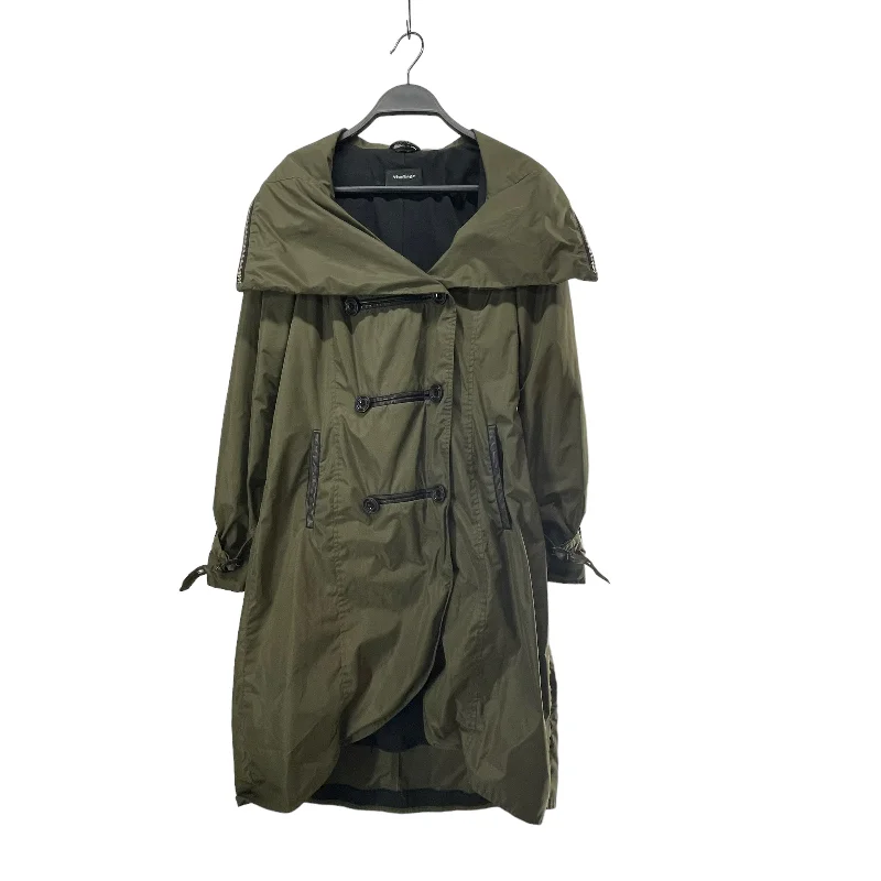 Women's Trench CoatsMACKAGE/Windbreaker/XS/Nylon/GRN/BLK BUTTON FRONT