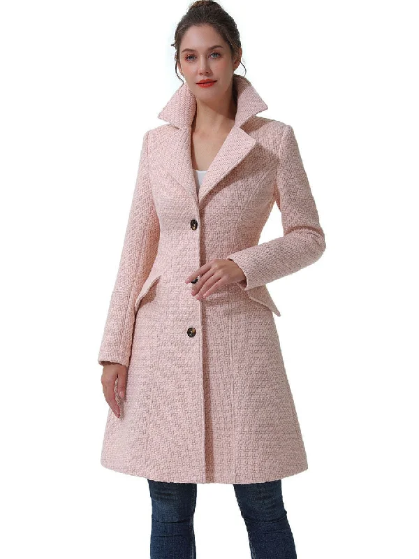 Women's Blazer CoatsBGSD Women Ann Fit & Flare Boucle Wool Coat