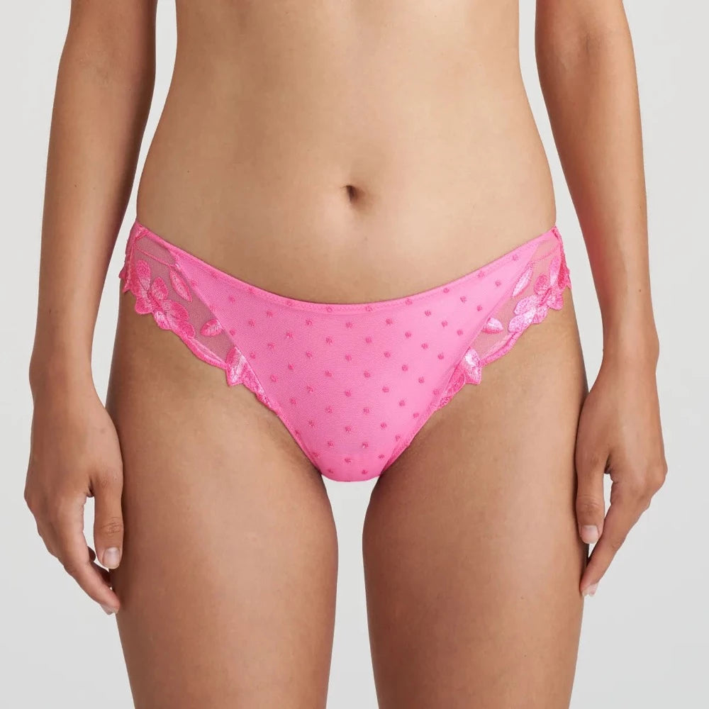 plus-size seamless panties with a tummy control panelMarie Jo Agnes Rio Brief In Paradise Pink