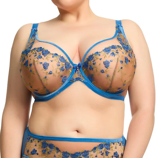 nursing bra with easy access clipsRosewyn Full Figure Bra - Charming Blue