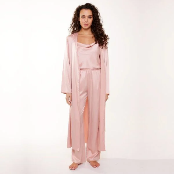 women's pajamas made from organic cottonKimono rosa raso