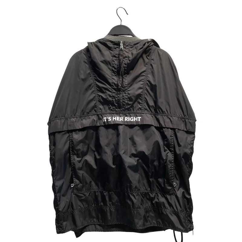 Women's Coats with Fur Trimmed CollarMONCLER/Jacket/2/Nylon/BLK/GIRL UP "ITS HER RIGHT"