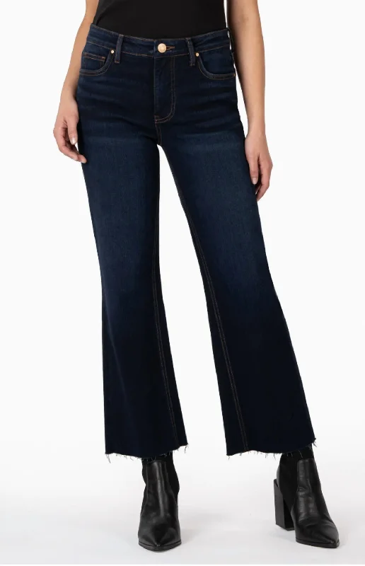 Women's Jodhpurs with Sweetheart NeckKelsey High Rise Flare With Inset Leg Jeans In Investing