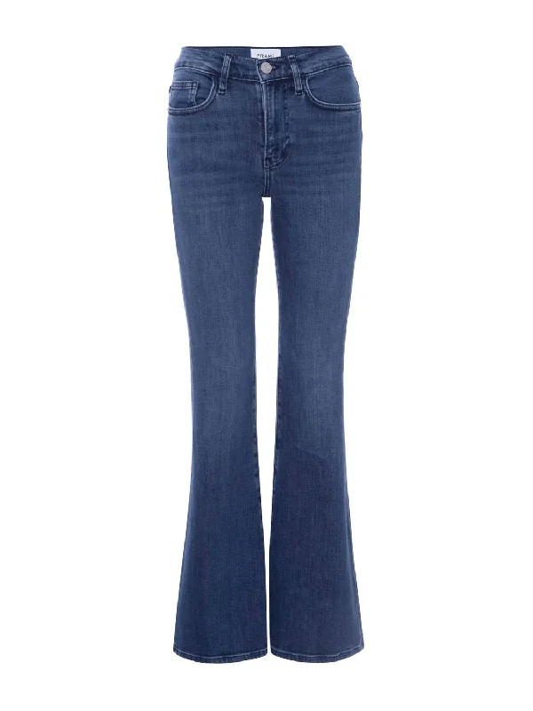 Women's Jodhpurs with Collarless DesignLe Pixie High Flare Jeans In Temple