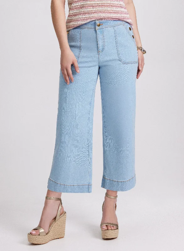 Women's Yoga PantsWide-Leg Pocket Jeans