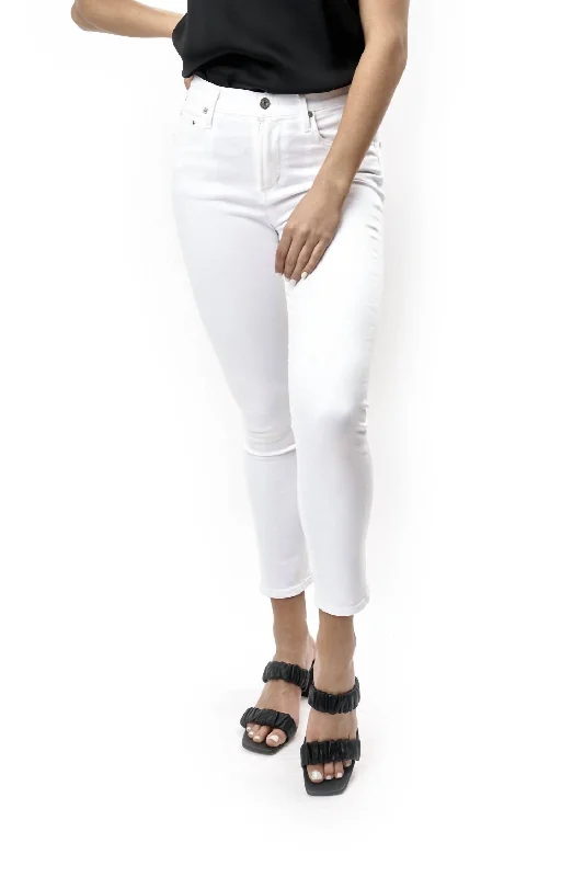 Women's Trouser PantsRocket Crop Skinny Jeans In Sculpt White