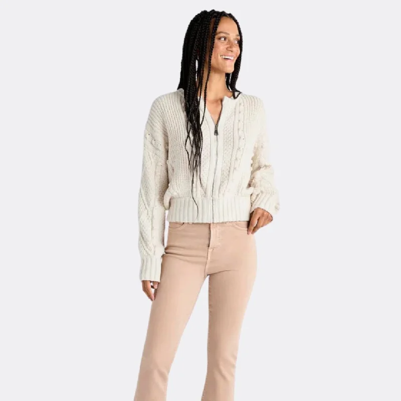 Women's Button-Up SweatersKatie Bobble Cardigan (Oat Heather)