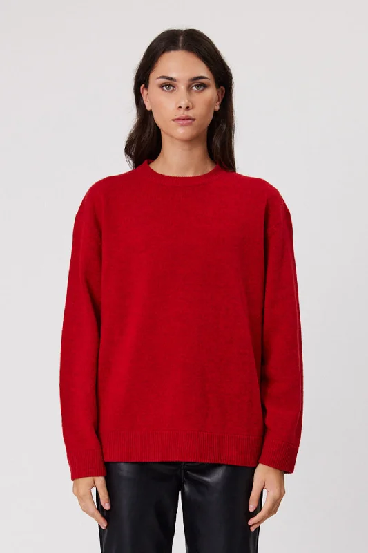 Women's Czech Wool SweatersRemain Kennedy Knit - Brick